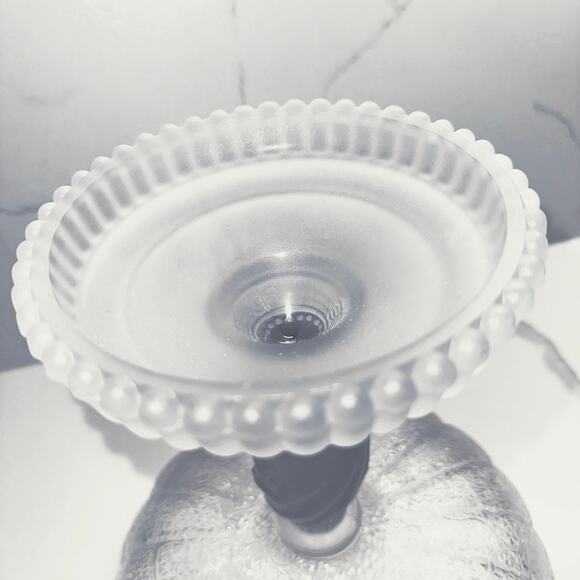 Vintage Hobbs Brockunier Tree of Life Round Compote 9 inch No. Hand Floral - Picture 7 of 7